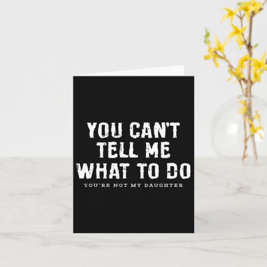 娘の父親の日はどうしたらいいか教えてくれなおもしろいい カード (黄色い花)