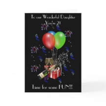 娘の第21バースデー・カード