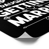 娘の結婚前のパーティー ポスター (角)