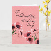 娘の結婚式 カード (黄色い花)