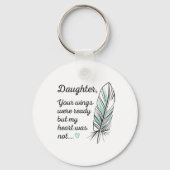 娘の翼は私の記念碑ではなくハートによって準備された キーホルダー (正面)