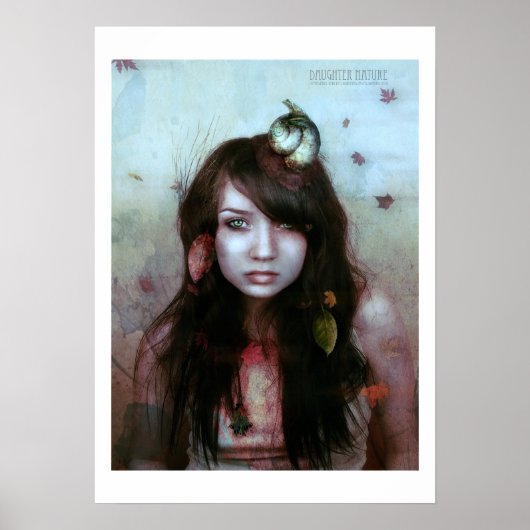 娘の自然ブルー ポスター (正面)