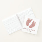 娘の記念ジャーナルへの足跡 ノートブック (内部)