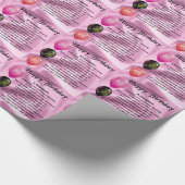 娘の詩のハッピーバースデー ラッピングペーパー (角)