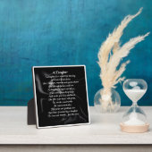 娘の詩のプラーク – ブラックシルクデザイン フォトプラーク (インサイチュ)