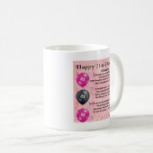 娘の詩の第21誕生日 コーヒーマグカップ (正面右)