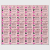 娘の詩の第21誕生日 ラッピングペーパー (フラット)