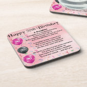 娘の詩の第30誕生日 コースター (左側)