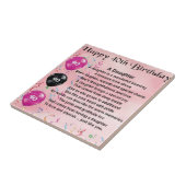 娘の詩の第40誕生日 タイル (側面)