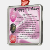 娘の詩ハッピーバースデー メタルオーナメント (左)