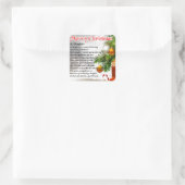 娘の詩 – クリスマスイメージ スクエアシール (バッグ)