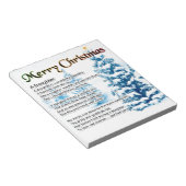 娘の詩 – クリスマスデザイン ノートパッド (アングル)