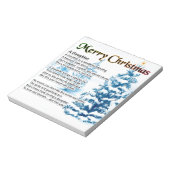 娘の詩 – クリスマスデザイン ノートパッド (回転)