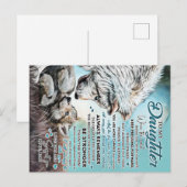 娘の誕生日にライオン家族へのプレゼント, 娘の誕生日 ポストカード (正面/裏面)