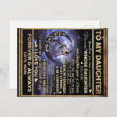 娘の誕生日に蝶のギフト, 娘の誕生日 ポストカード (正面/裏面)