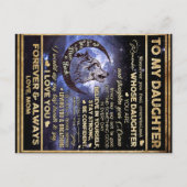 娘の誕生日に蝶のギフト, 娘の誕生日 ポストカード (正面)