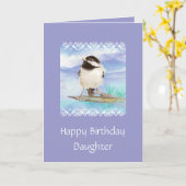 娘の誕生日の《鳥》アメリカゴガラカード カード (黄色い花)