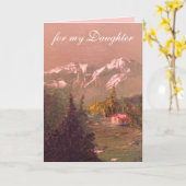 娘の誕生日カード カード (黄色い花)