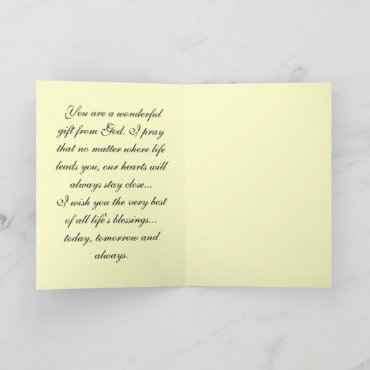 娘の誕生日カード カード (内部)