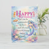 娘の誕生日フラットカード カード (スタンド正面)