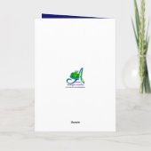 娘の誕生日花束と願い カード (裏面)