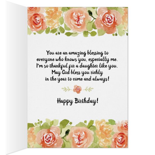 娘の誕生日、ここに私の素晴らしい娘に (内側 (右))