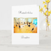 娘の誕生日 カード (黄色い花)