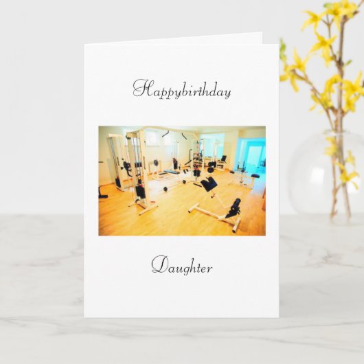 娘の誕生日 カード (黄色い花)