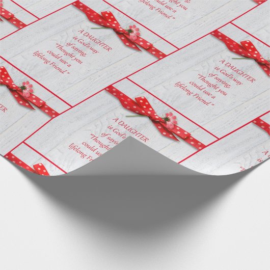 娘の誕生日 ラッピングペーパー (角)