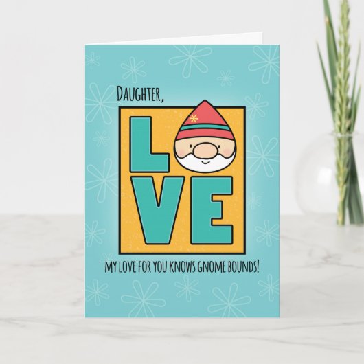 娘の誕生日、愛の格言No Bounds カード (正面)