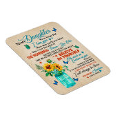 娘の贈り物|お母さんから娘に宛てた手紙 マグネット (右側)