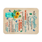 娘の贈り物|お母さんから娘に宛てた手紙 マグネット (横)