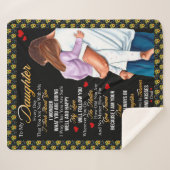 娘の贈り物 |パパから娘への手紙 シェルパブランケット (正面(横))