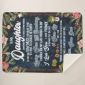 娘の贈り物 |パパから娘への手紙 シェルパブランケット (正面(横))