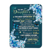 娘の贈り物 |パパから娘への手紙 マグネット (縦)