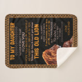 娘の贈り物|娘へのパパ シェルパブランケット (正面(横))