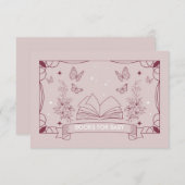 娘の赤ん坊シャワーベビーの本 エンクロージャーカード (正面/裏面)