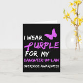 娘の過剰摂取に対する意識向上のため紫色を身に着ける カード (黄色い花)