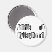 娘の関節炎の痛み マグネット (正面/裏面)