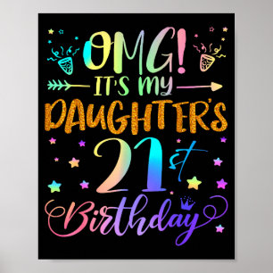 娘の21歳の誕生日おめでとう 素敵な21年 ポスター