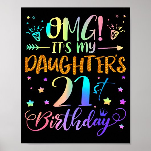 娘の21歳の誕生日おめでとう 素敵な21年 ポスター (正面)