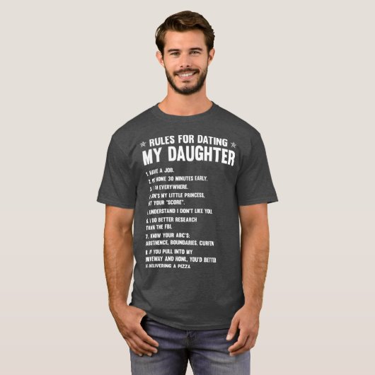 娘の365家族のデートすることルーおもしろいル Tシャツ (正面フル)