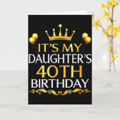 娘の40歳の誕生日 おめでとう 40歳 カード (黄色い花)