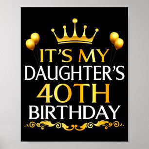 娘の40歳の誕生日 おめでとう 40歳 ポスター