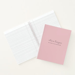 娘のKeepsake Journalへのソフトピンク文字 ノートブック