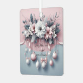 娘はクリスマスの飾り付けから贈り物天国 メタルオーナメント (正面左)