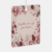 娘はクリスマスの飾り付けから贈り物天国 メタルオーナメント (正面右)