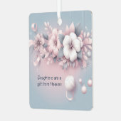 娘はクリスマスの飾り付けから贈り物天国 メタルオーナメント (正面左)