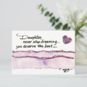 娘はストップ夢を見せ絵画ないフラットカード (スタンド正面)