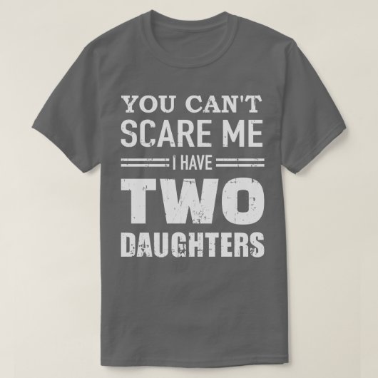 娘は二人もいけないパパ Tシャツ (デザイン正面)